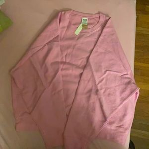 2 Victoria secret sweaters mint green and pink